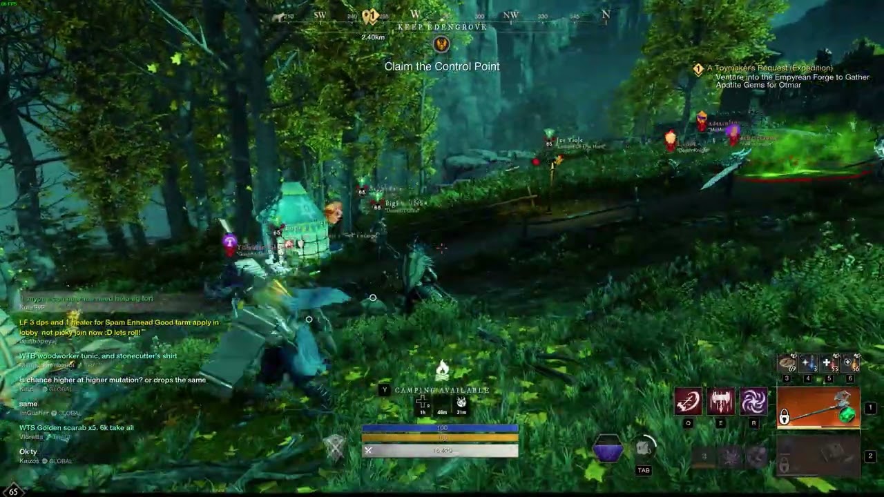 HUMONGUS YELLOW ZERG TRIES TO TAKE MY BUNS! New World PVP!