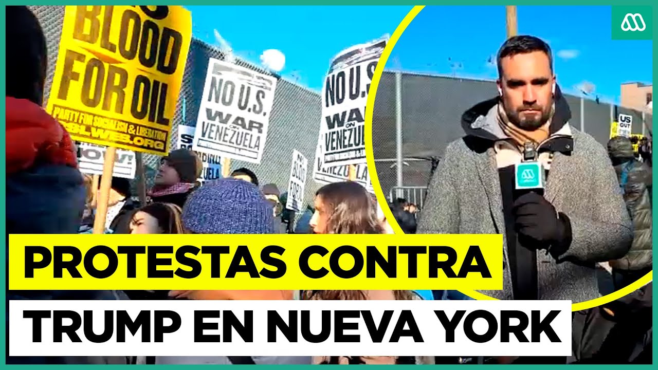 Tenso ambiente fuera de c&aacute;rcel donde se encuentra Maduro: Protestas contra Trump y expectaci&oacute;n