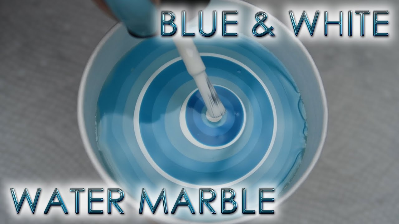 OPI Blue & White Stripes | Water Marble March 2022 #3 | DIY Nail Art Tutorial | MSLP