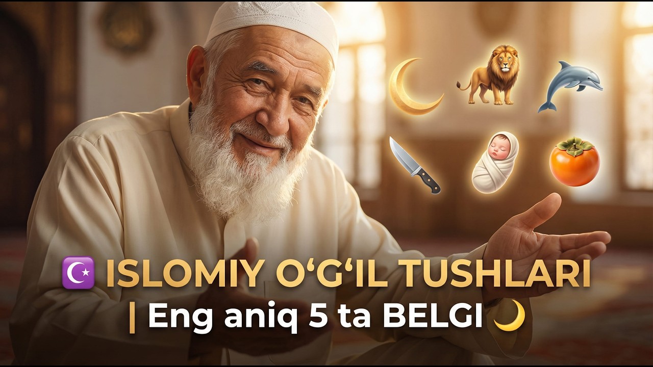 ☪️ ISLOMIY OʻGʻIL TUSHLARI Eng aniq 5 ta BELGI 🌙