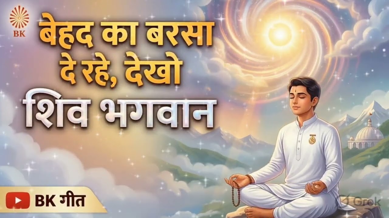 बेहद का बरसा दे रहे, देखो शिव भगवान 🌧️✨ | बीके गीत