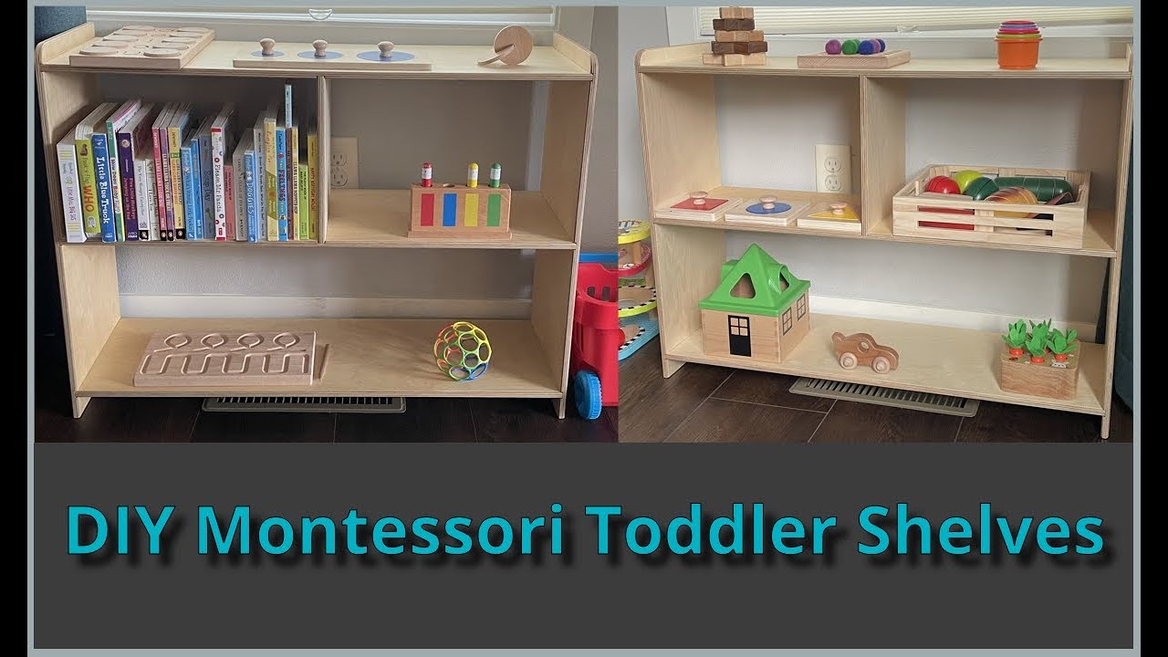 How to build Montessori shelves for toddlers
