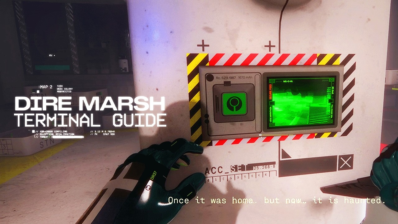 Dire Marsh Terminal Locations, Activation Guide, Cryo Archive & Marathon Ship ARG Updates [Marathon]