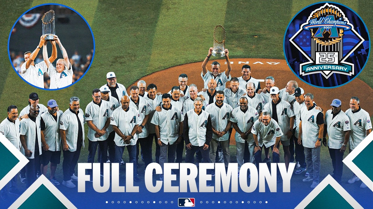 FULL CEREMONY: Diamondbacks honor 2001 World Series championship-winning team! (25th anniversary)