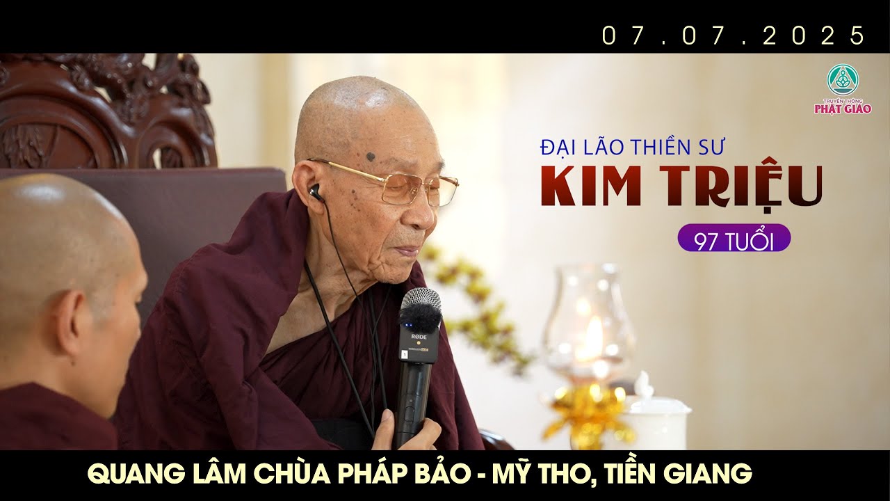 Đại Lão Thiền Sư KIM TRIỆU thăm chùa Pháp Bảo, TP. Mỹ Tho, Tiền Giang (07.07.2025)