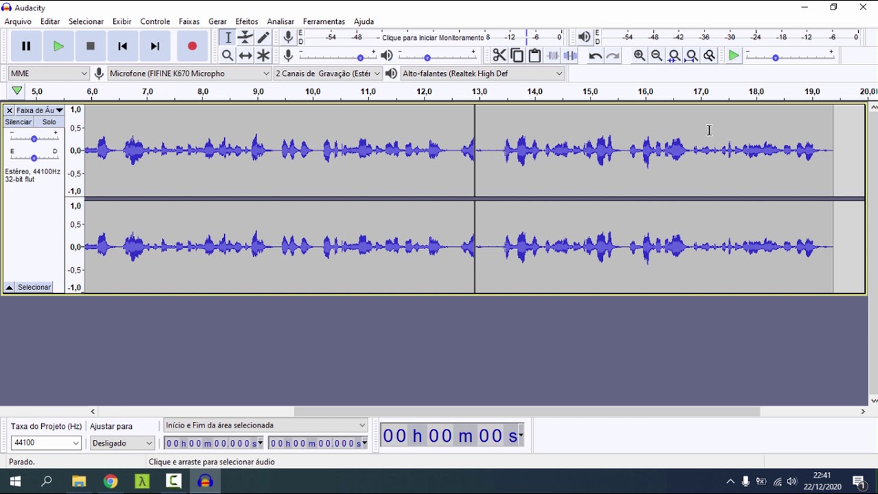 COMO CONFIGURAR o Audacity para gravação
