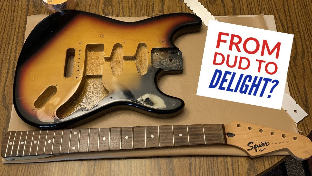 1995 Fender Squier Stratocaster (Made in Korea) MAKEOVER - From DUD to Delight! Part 1 of 2