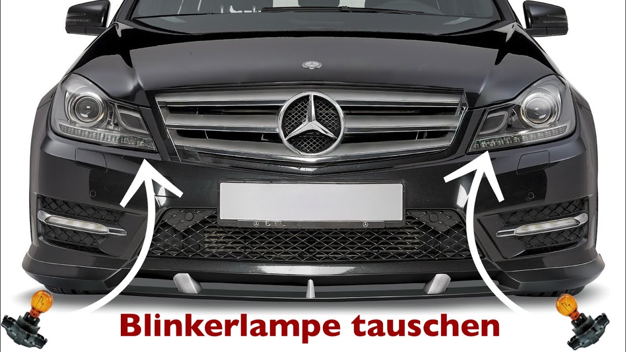 Mercedes W204 Facelift Blinklichter Glühbirne erneuern