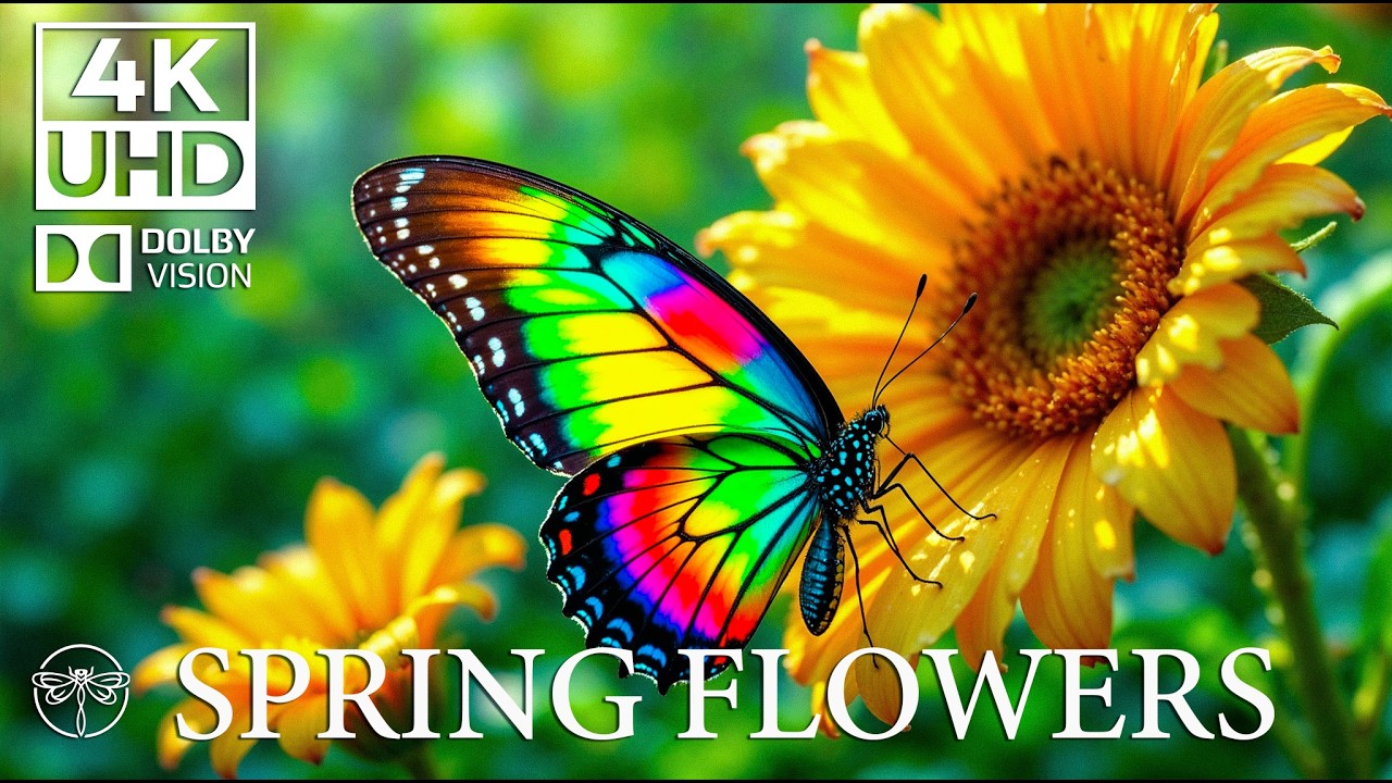 Butterfly World 4K - Wonderful With Nature Relaxation Film & Soothing Music • 4K Video UHD