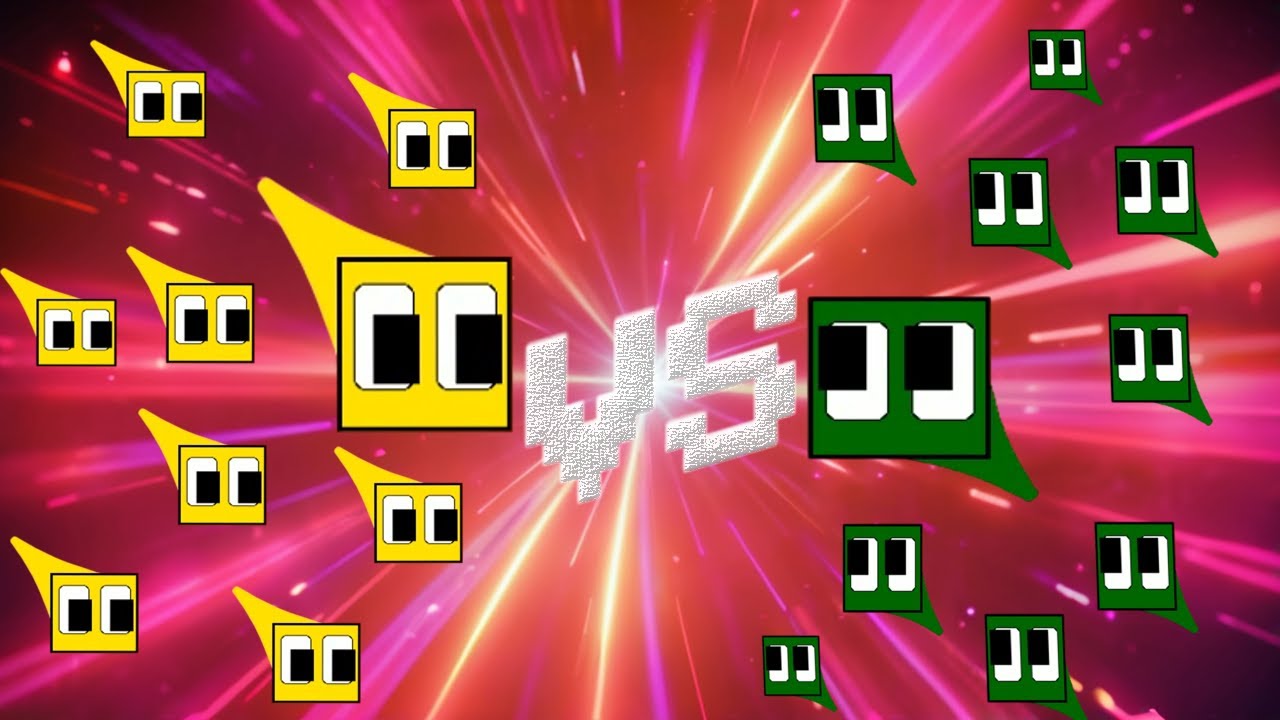 Yellow vs Green– War of the Squares Begins!