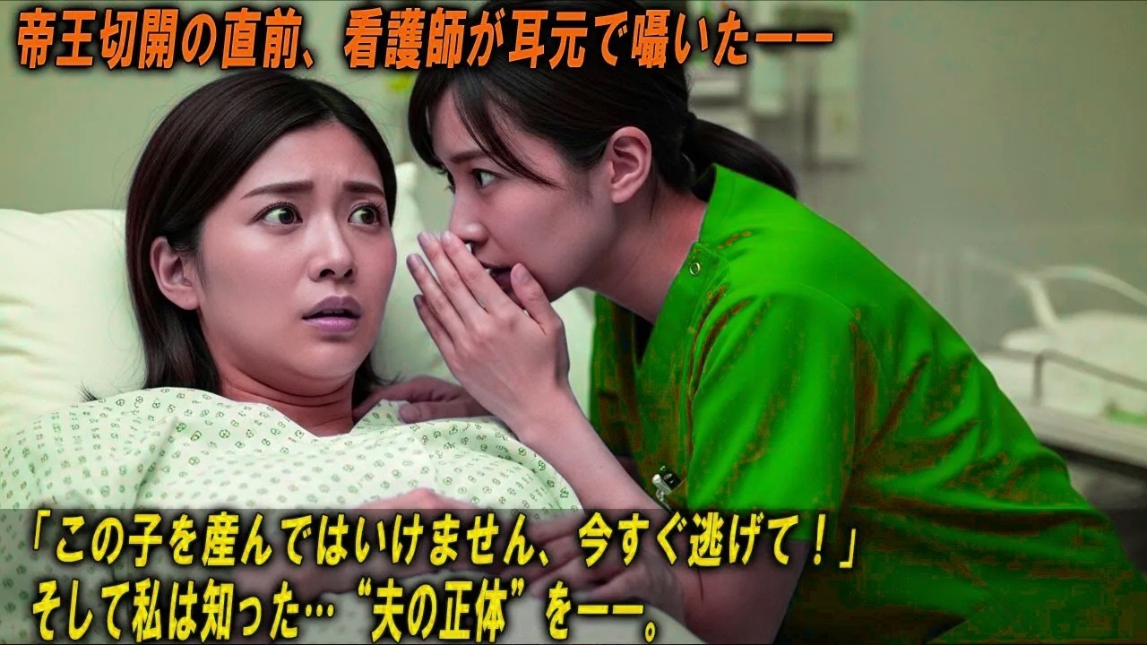 帝王切開の直前、看護師が耳元で囁いた―― 「この子を産んではいけません、今すぐ逃げて！」 そして私は知った…“夫の正体”を――。