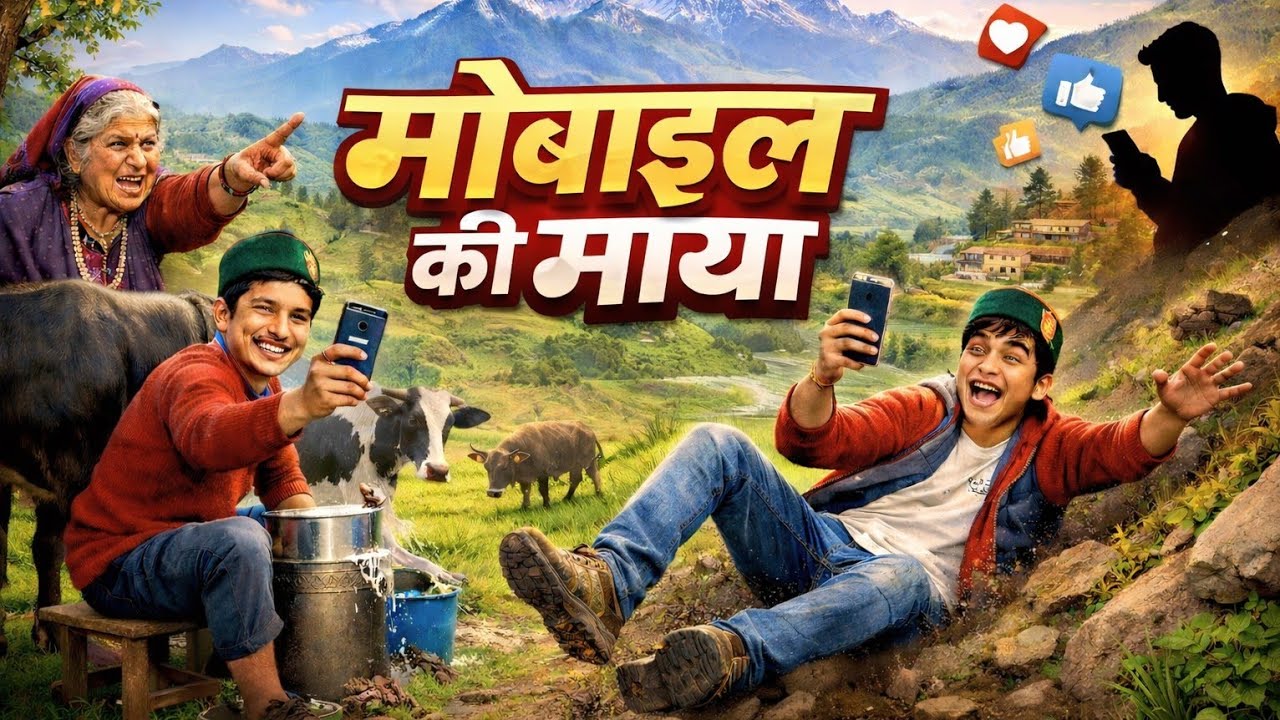 Song | New Song | Pahadi Song | पहाड़ी गाने | मोबाइल की माया | गाय-भैंस छोड़ रील बनौ रयो छोरो