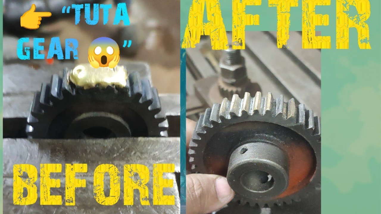 “Gear Ke Tute Daant Kaise Theek Kare?👨‍🔧 Step by Step Repair” 🤔 industrial