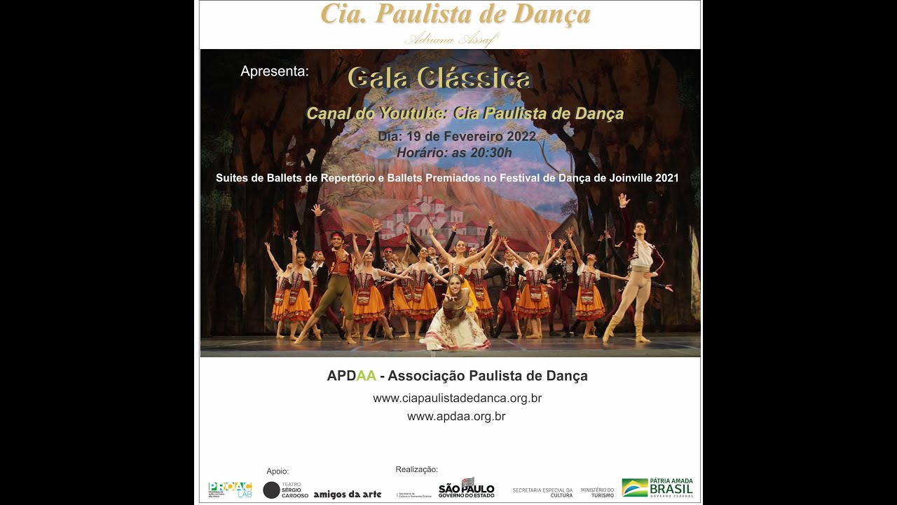 GALA CLÁSSICA - Cia Paulista de Dança - Suite de Paquita e Laurence