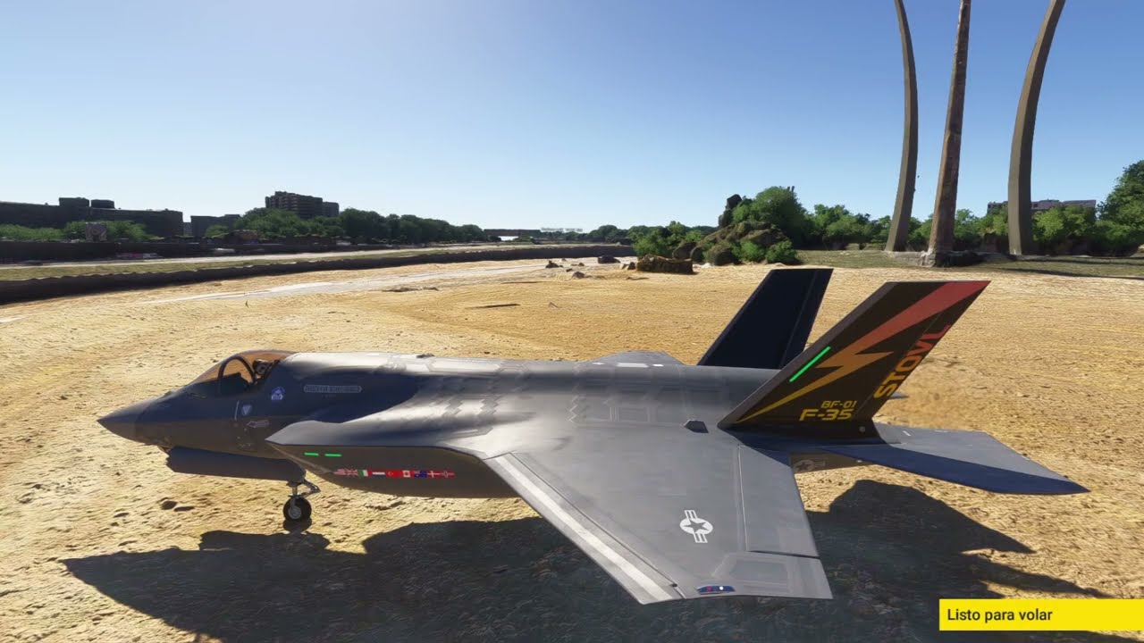 Volamos a la Casa Blanca y al Pentágono  en F35 - saludo a Donald Trump