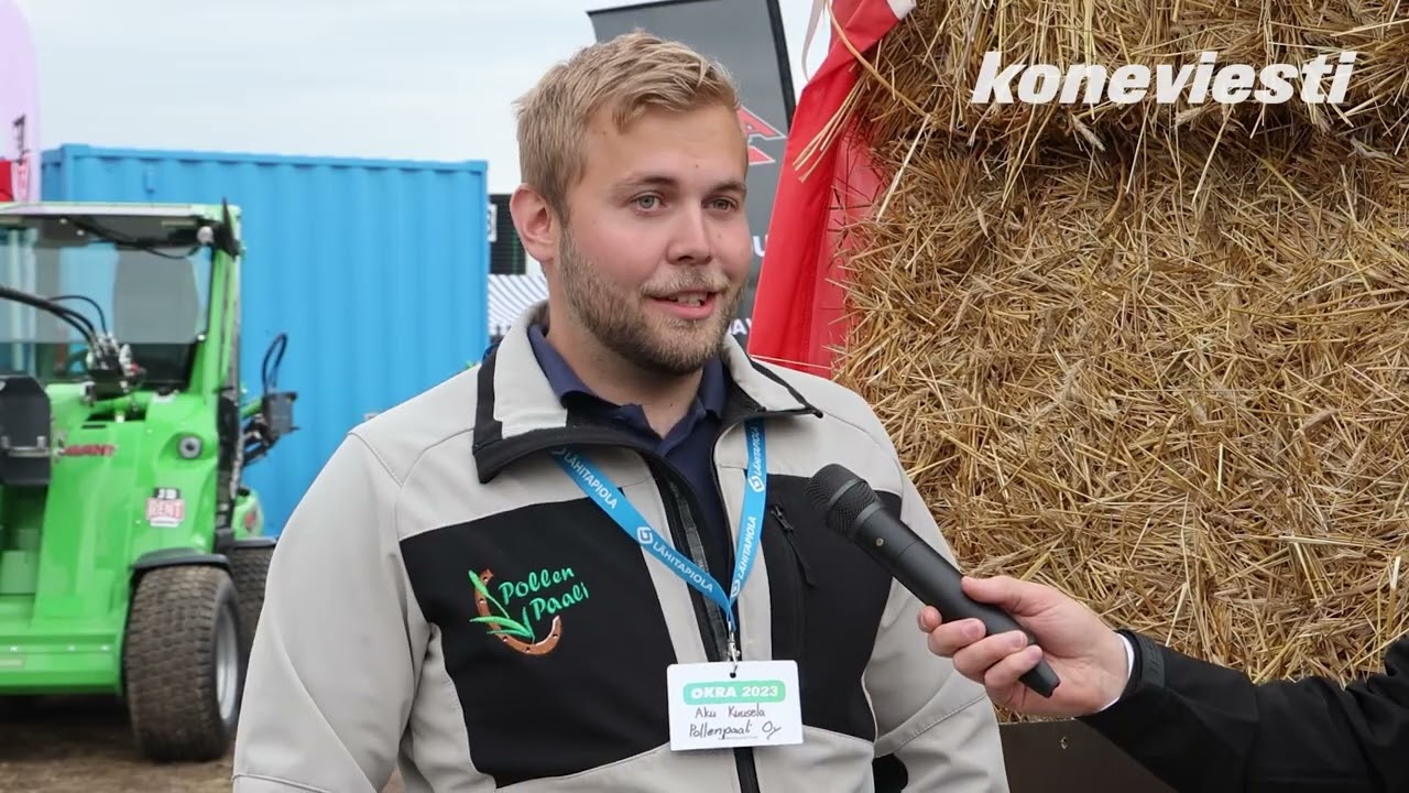 Koneviesti Okra 2023 -näyttelyssä: Aku Kuusela kertoo Isobus-koneiden haasteista – katso video!