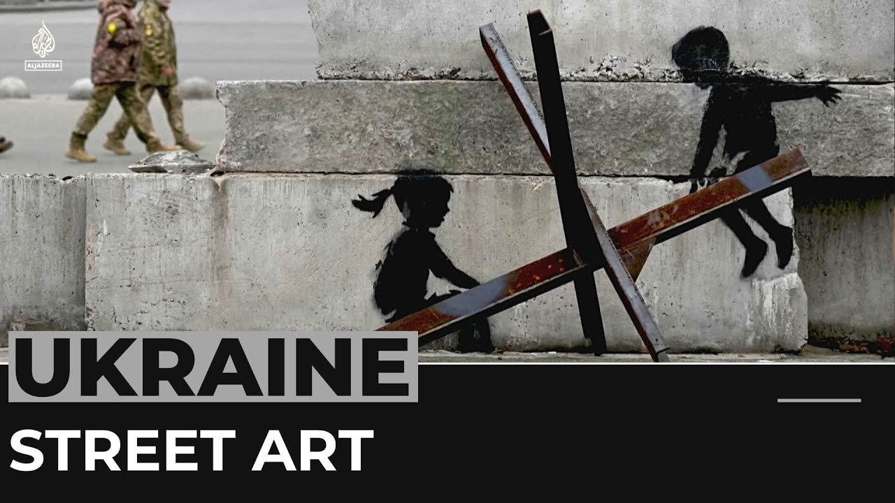 Banksy unveils mural: Artwork appears on shelled house near Kyiv
