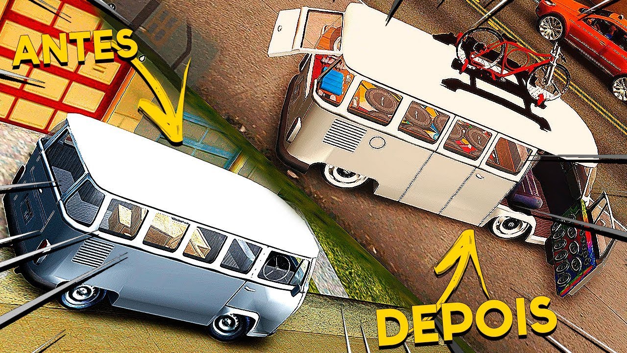 MONTANDO uma KOMBI SOM Forte, RODAS E TURBO Oficina do DG - GTA San BRASIL