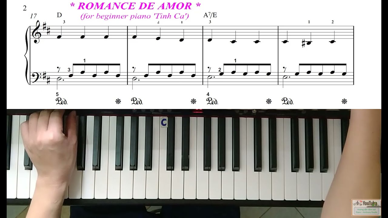 2# How to Romance for beginner piano| 피아노 레슨 Romance Dm (P2)