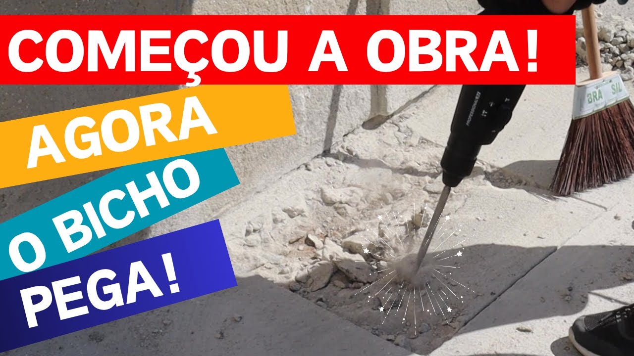 Começou a Obra! Dia 1 - UNBOXING das Ferramentas  + Escavação das Sapatas para os Pilares