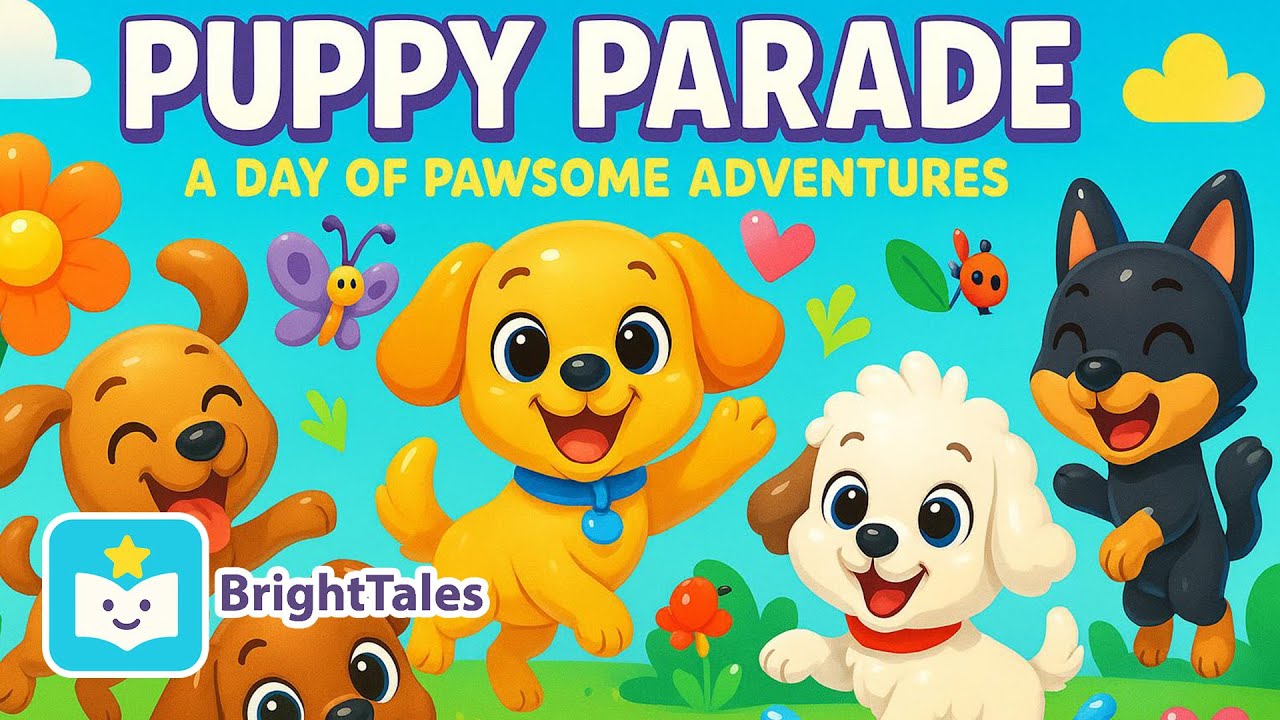Puppy Parade Adventures 🐶🌈 | Fun Learning & Play with BrightTales Digital
