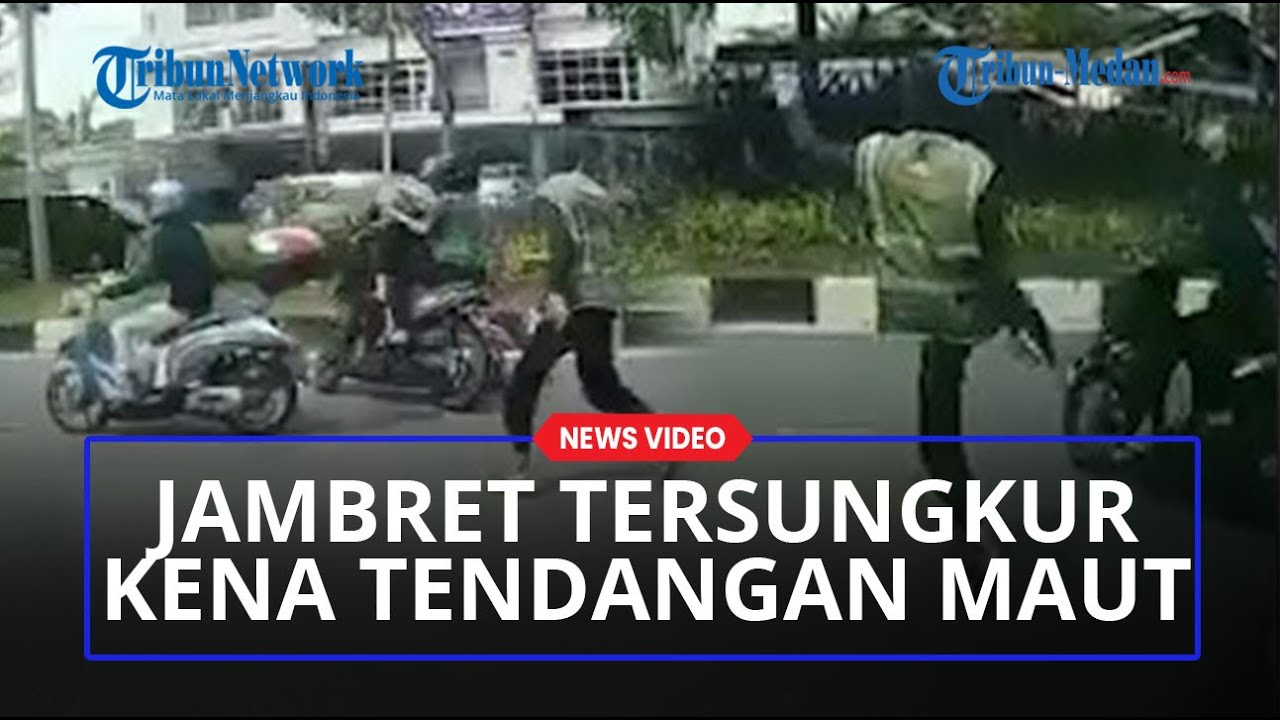 Dua Jambret Jatuh Tersungkur, Setelah Kena Tendangan Maut Tukang Parkir