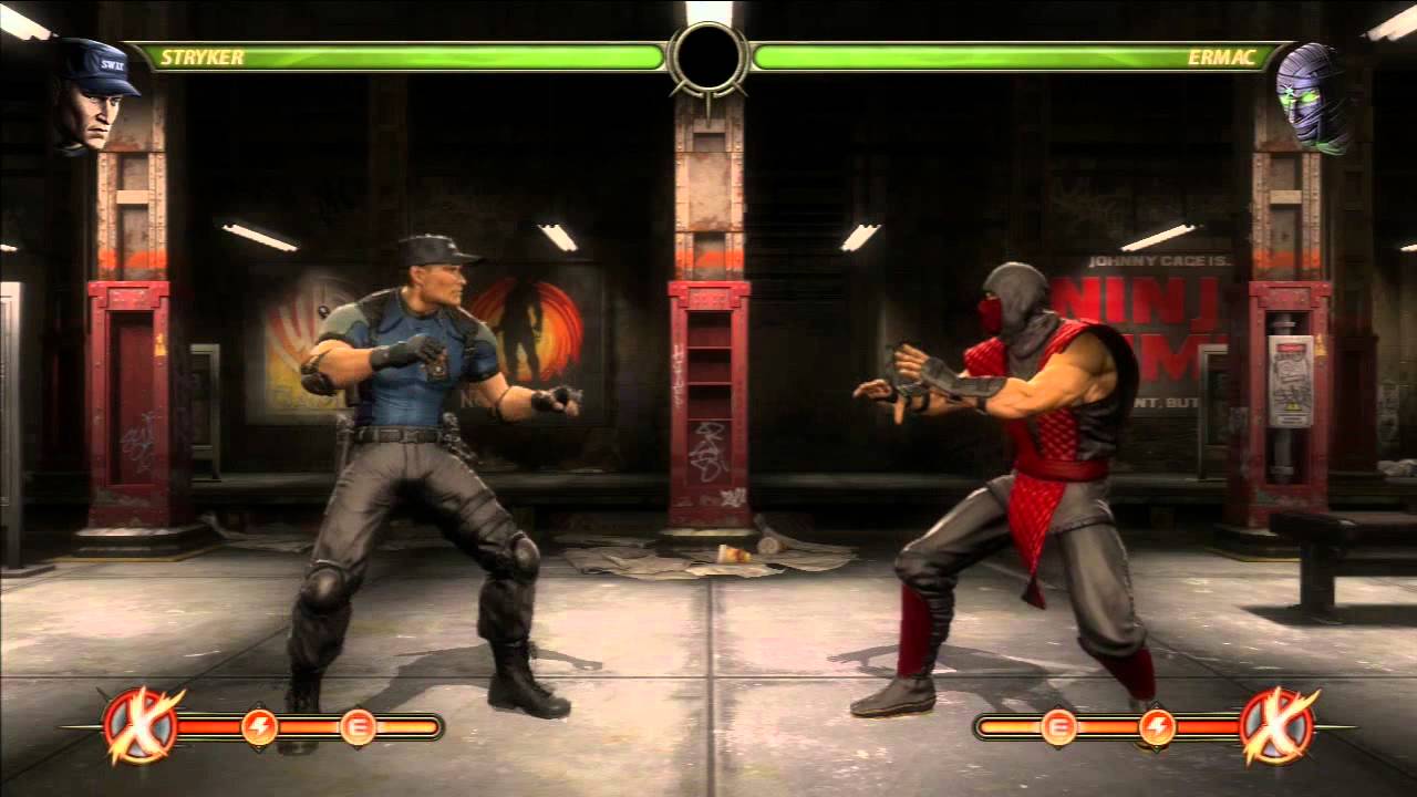 Mortal Kombat 9 - Stryker Combo Compilation