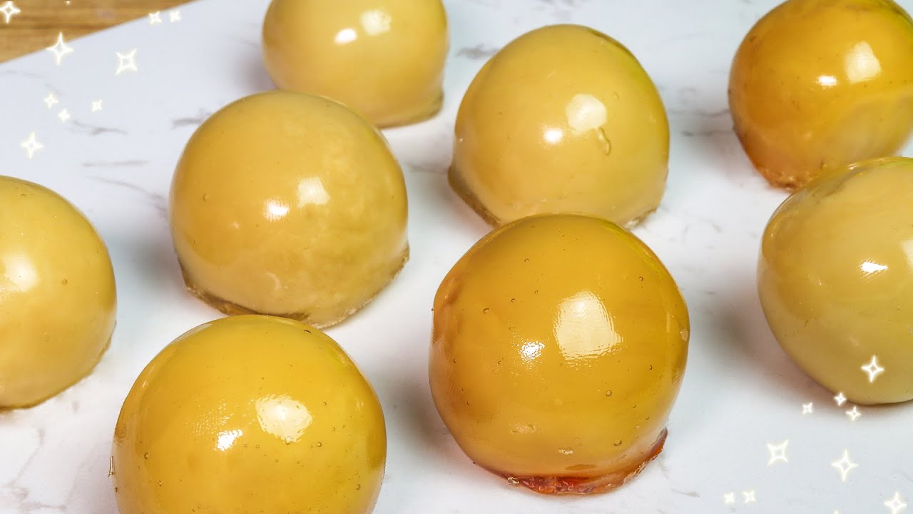 TRUFAS CRUJIENTES de CHOCOLATE BLANCO y CARAMELO