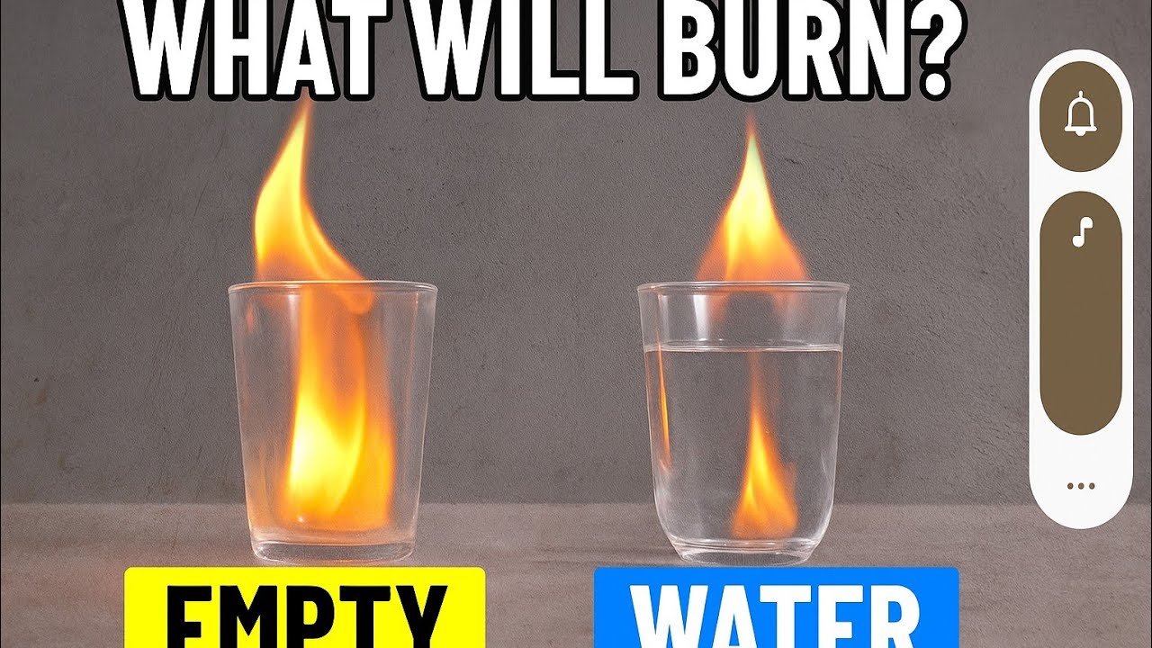 🔥Plastic Glass Fire Experiment | पानी भरा vs खाली गिलास🔥?🔥Khali vs Bhara Glass – Kaun Jalega Pehle?😲