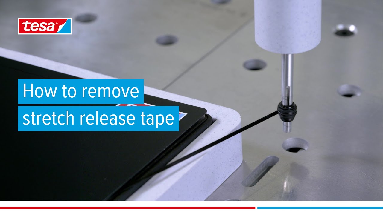 How to Remove Stretch Release Tape | tesa® 76565 Bond & Detach
