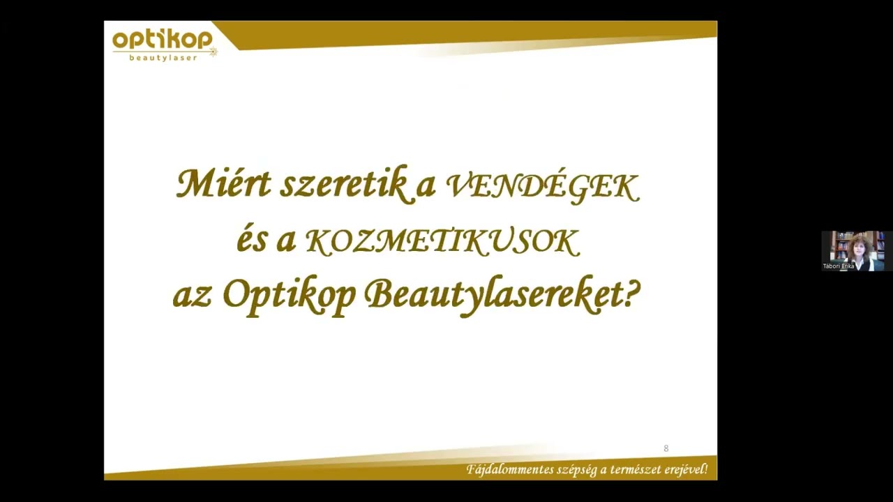 Optikop Beautylaser – látványos fényterápiás kezelések - Tábori Erika
