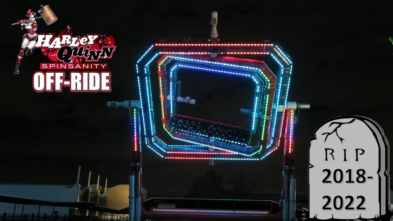 Harley Quinn Spinsanity Off-Ride (RIP 2018-2022), Six Flags Over Texas ABC Tourbillon | No-Copyright
