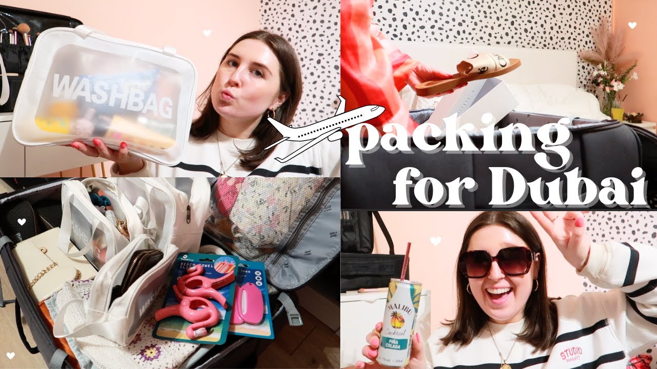PACK WITH ME FOR MY HOLIDAY TO DUBAI | PACKING FOR A HOT COUNTRY | Chloe Ellis