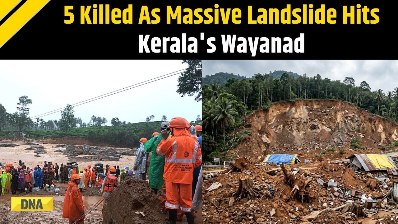 Kerala News: 5 Killed In Massive Landslide At Tunnel Project Site In Wayanad After Heavy Rain