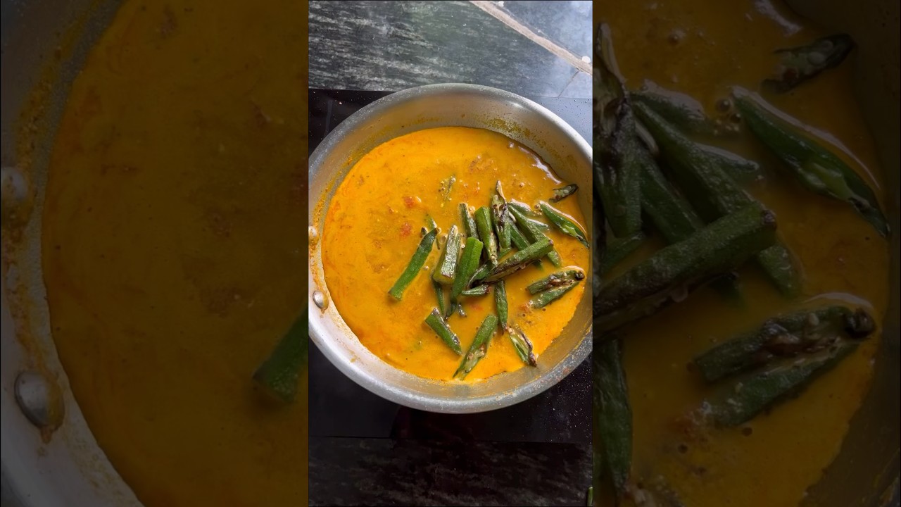 Bhendi Besar Khata | Odia food | Bhendi Besara #youtubeshorts #recipe #odia