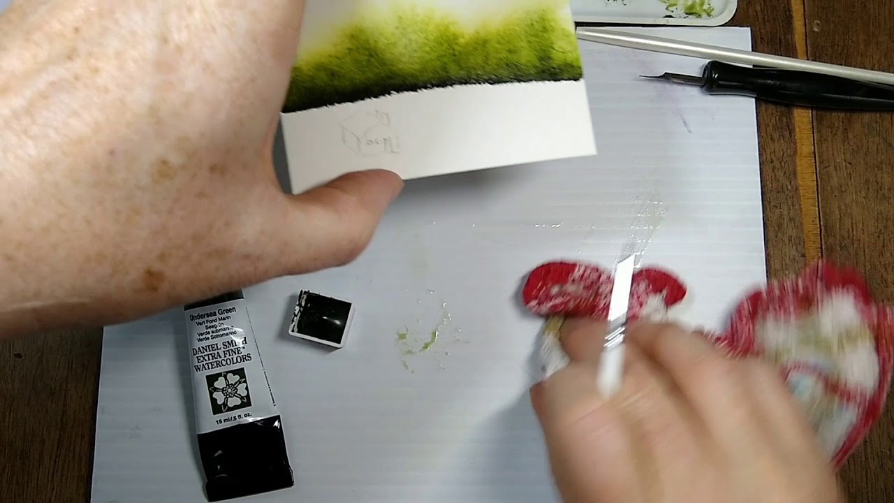 Undersea Green Daniel Smith landscape swatch