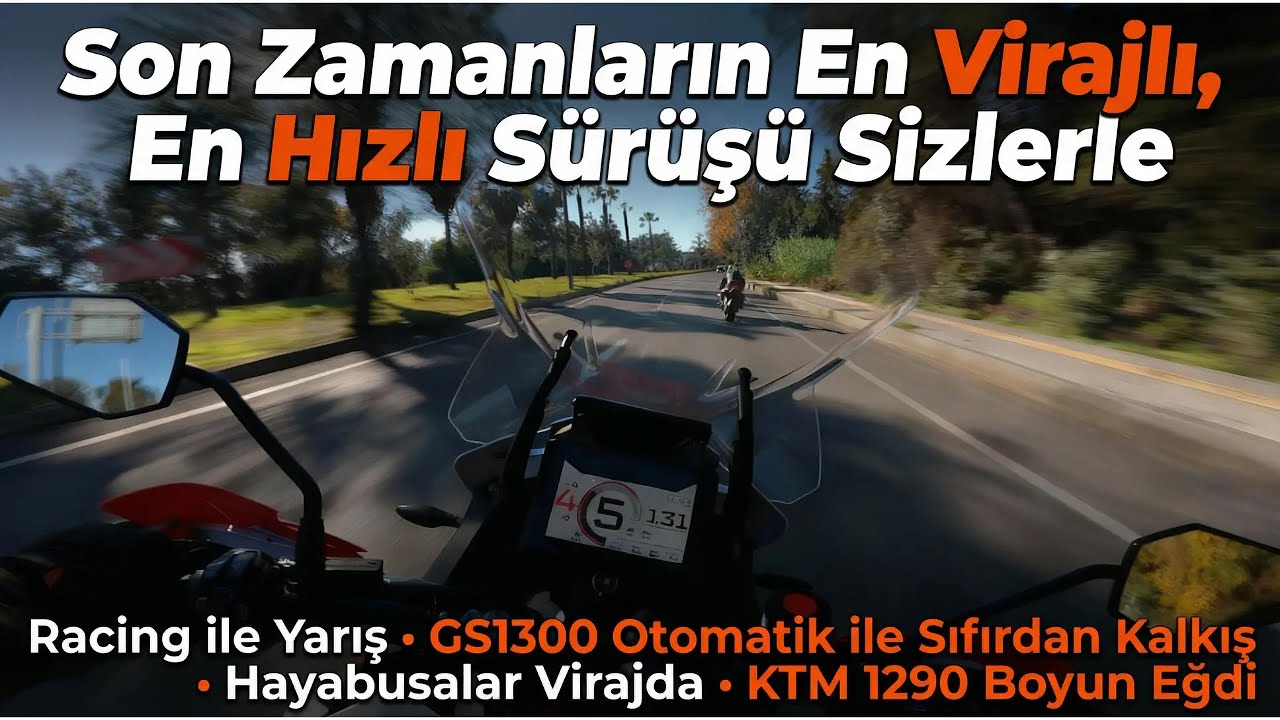 VİRAJLARIN EFSANE MOTOSİKLETLERİ HERKES HIZLI  #motorcycle #viraj #ktm #bmwgs1300 #hayabusa