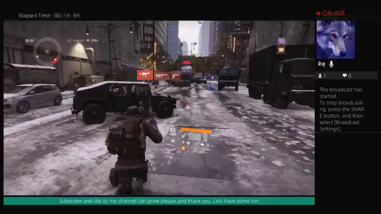 RyuFury09's Live PS4 Broadcast The Division 1.8.2 ps4 pvp A balance player roams the Dz