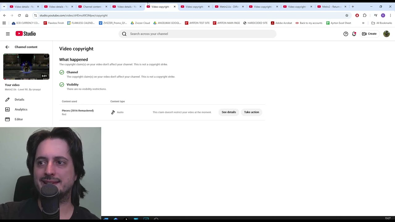 Reuploading old videos and copyright claims