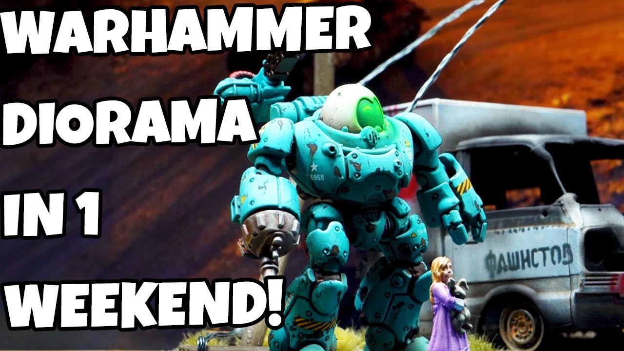 How I made my first Warhammer Diorama in 1 Weekend!