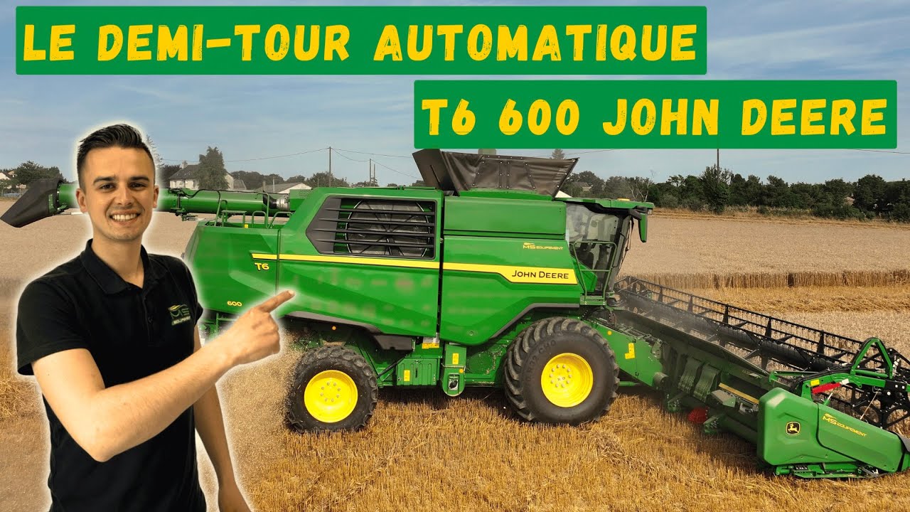 LE DEMI-TOUR AUTOMATIQUE SUR LA T6 600 JOHN DEERE l EPISODE 2 😃💪🏻#msequipement #johndeere #harvest