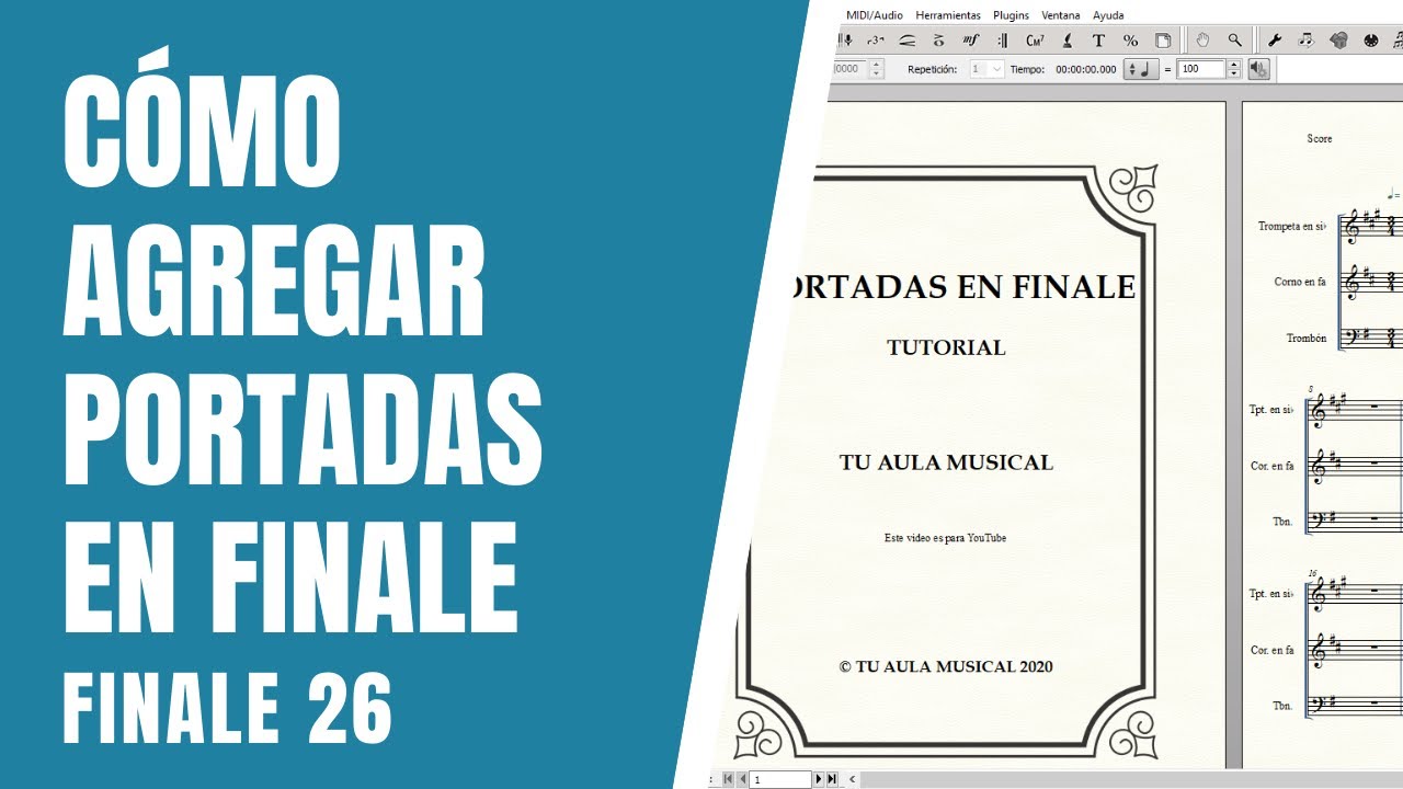 Cómo crear portadas en Finale | Finale 26