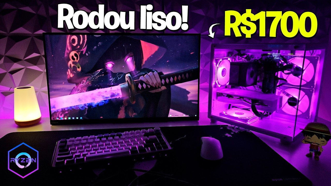 Montei um PC GAMER BARATO RYZEN que RODA TUDO! (R$1700)