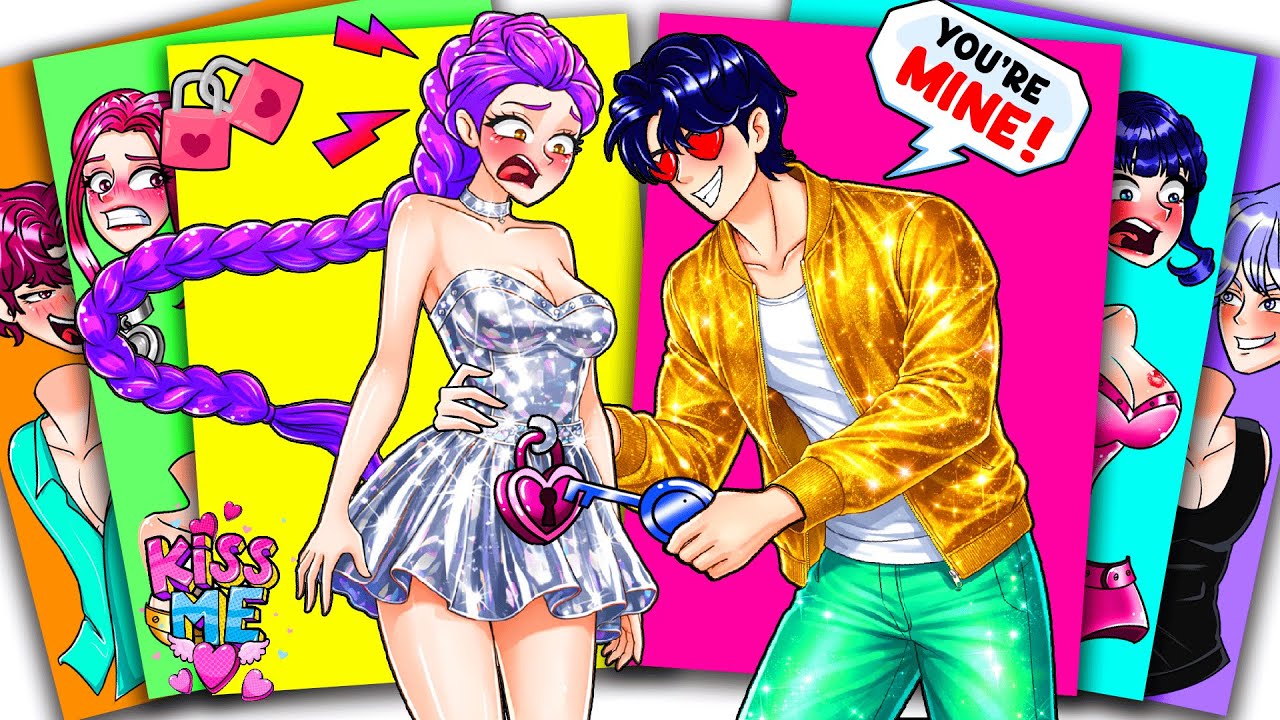 OMG! JINU SAJA BOYS Tried To Unlock RUMI HUNTRIX Heart - KPOP DEMON HUNTERS | Sticker Book DIY
