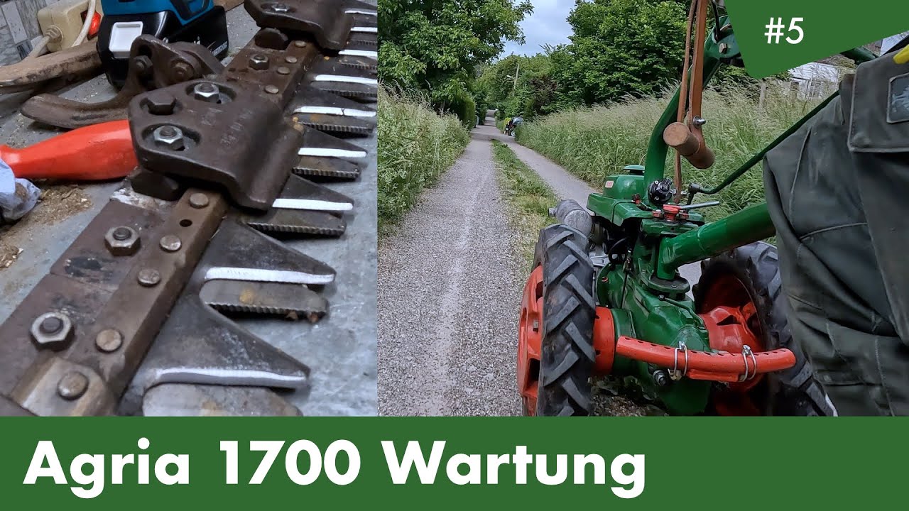 Agria 1700 Wartung | ESM Mähbalken einstellen