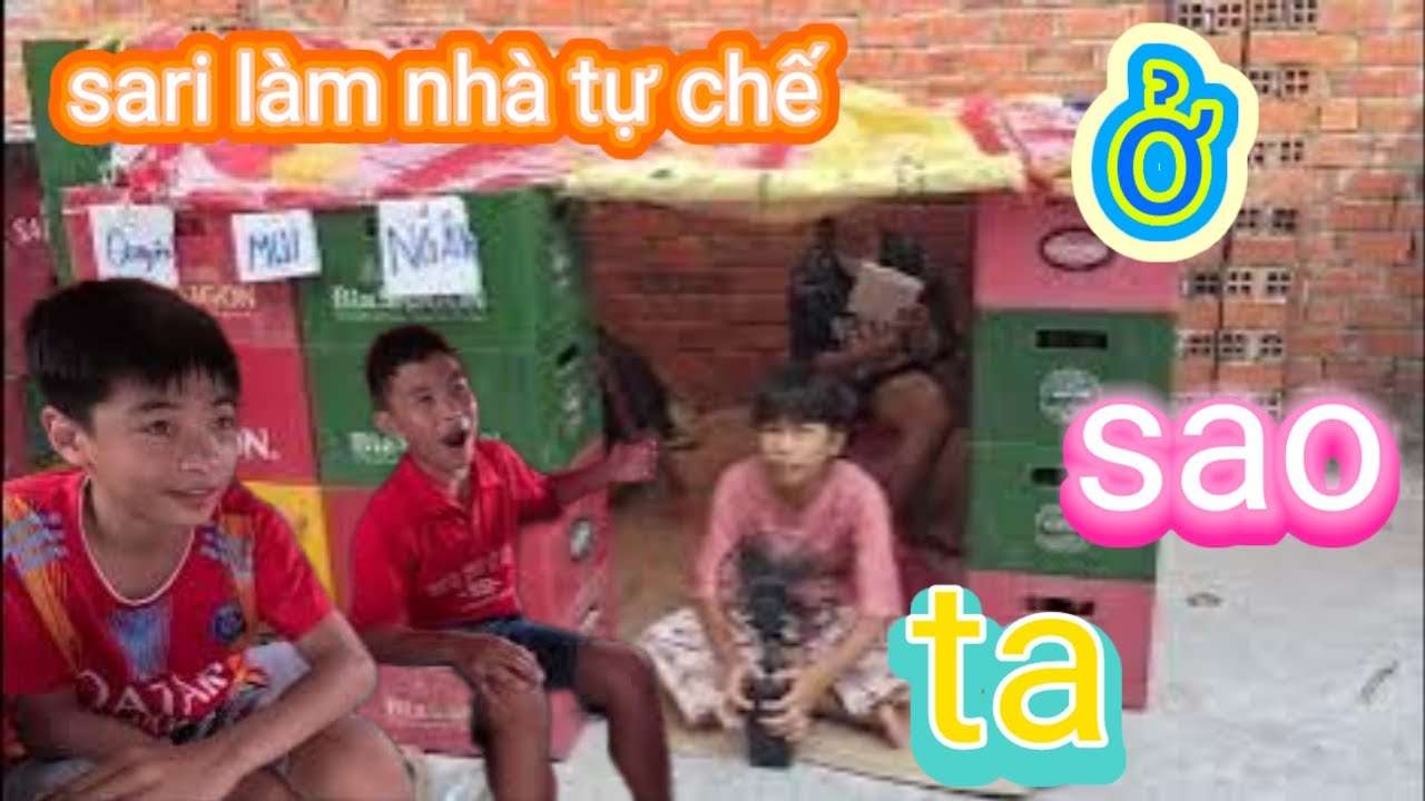 Sari Thử thách 24h cấm  trại  ở  trong  nhà  tự  làm  cực kỳ khó khăn 