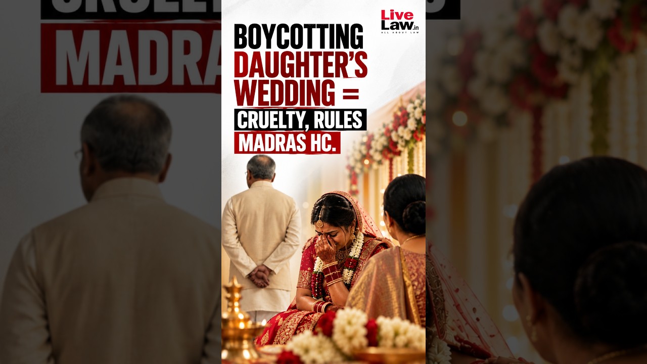 Boycotting Daughter&rsquo;s Wedding = Cruelty, Rules Madras HC