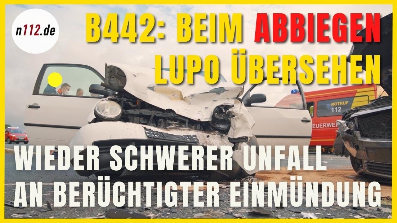 B442 bei Lauenau: Gegenverkehr übersehen - Wieder schwerer Unfall an berüchtigter Einmündung