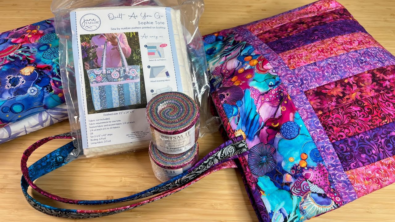 Easy Quilt-As-You-Go Tote Using 2 1/2
