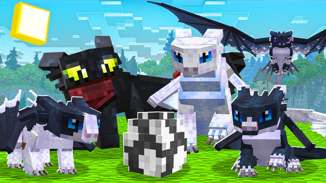 CREAMOS a Las LUCES NOCTURNAS BEBÉS en MINECRAFT - Isle Of Berk Minecraft Mod 1.18.2